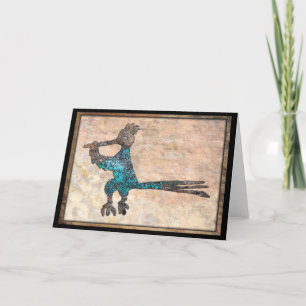 Tarjeta Petróglifo corredor de carreteras Nuevo auto estat