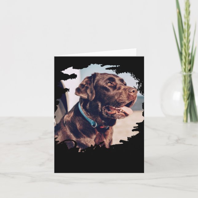 Tarjeta Pets Simple Modern Cool Tygraphy Name And Photo  (Anverso)