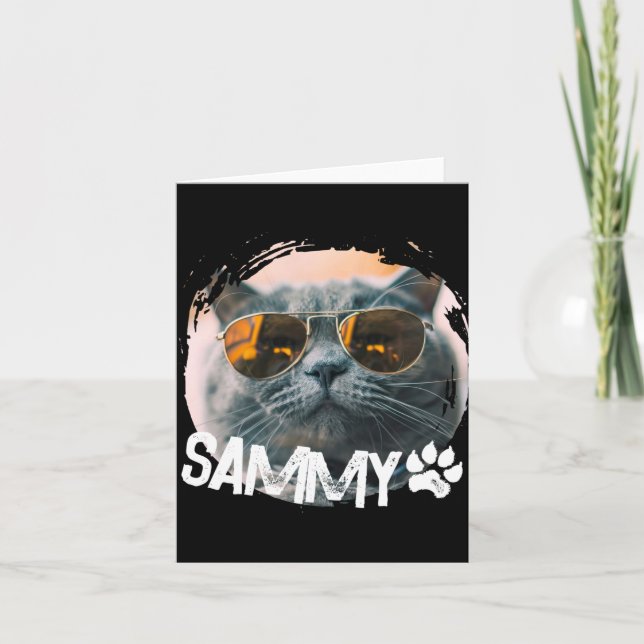 Tarjeta Pets Simple Modern Nge Cool Name And Photo T Shirt (Anverso)