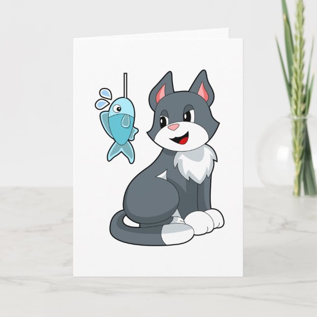 Tarjeta Pez cebo para gatos (Anverso)