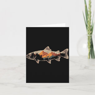 Tarjeta Pez de montaña B de pesca estrella pescador arte h