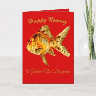 Tarjeta Pez dorado Amber Grace Happy Nowruz