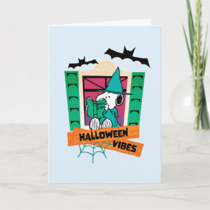 Tarjeta Pez Snoopy Pociones Mágicas Halloween