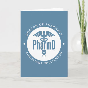 Tarjeta Pharm Médica de Farmacia Graduado Farmacéutico Far