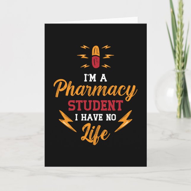 Tarjeta Pharmacist I'm A Pharmacy Student Tech Technician (Anverso)