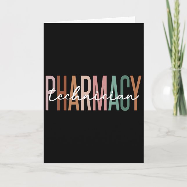 Tarjeta Pharmacy Technician Certified Pharm Tech Pharmacis (Anverso)