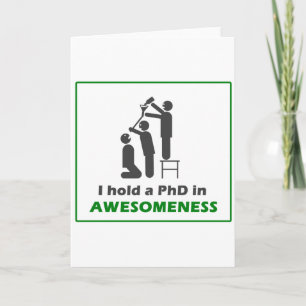 Tarjeta PhD en Awesomeness