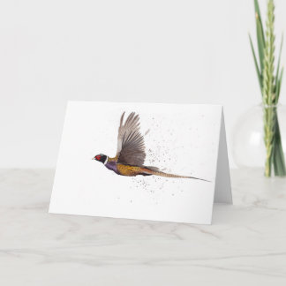 Tarjeta Pheasant Volador