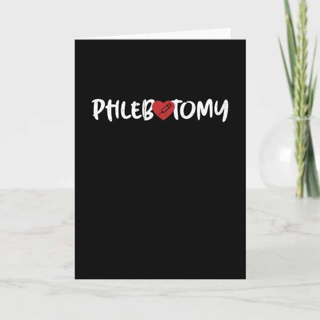 Tarjeta Phlebotomist Phlebotomy (Anverso)