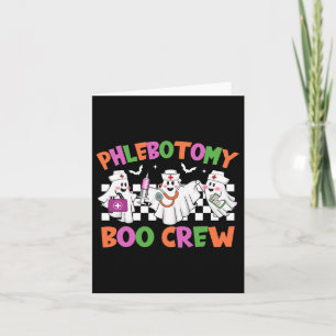 Tarjeta Phlebotomy Boo Crew Flebotomist Halloween Costume