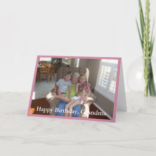 Tarjeta Photo Happy Birthday Grandma - Greeting Card