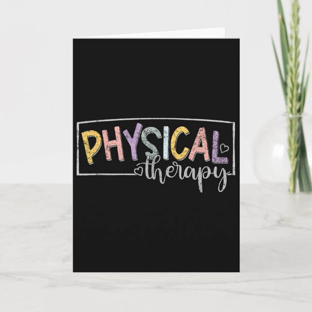 Tarjeta Physical Therapy Funny Physical Therast Pt Therast (Anverso)
