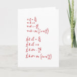 Tarjeta Physics Formula<br><div class="desc">I love physics. A must for every physicist,  physics student,  physics teacher and physics lovers. A perfect match physics lovers and physics nerds. Good for the young and the old.</div>