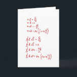 Tarjeta Physics Formula<br><div class="desc">I love physics. A must for every physicist,  physics student,  physics teacher and physics lovers. A perfect match physics lovers and physics nerds. Good for the young and the old.</div>