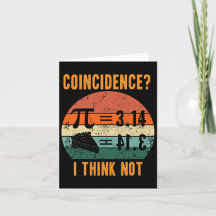 Tarjeta Pi 3.14 Coincidencia Igual A Pie Creo Que No Vinta