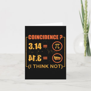 Tarjeta Pi 3.14 Pie Coincidencia Creo Que No Es Gracioso D