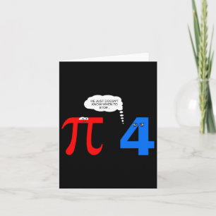 Tarjeta Pi Day Diez Divertidos Problemas de Relación Diver
