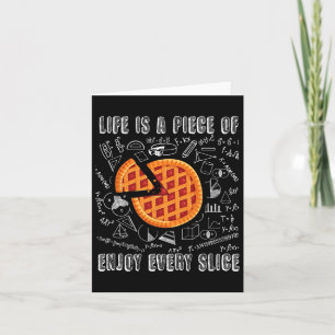 Tarjeta Pi Day Life Es Una Pieza De Disfrutar Cada Tasa De