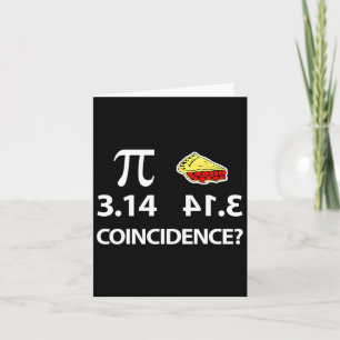 Tarjeta Pi Day Pi Byckwards Es Coincidencia Pie