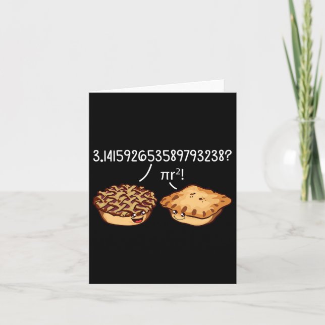 Tarjeta Pi Day Shirt Pi R Squared Formula Math Pie Kawaii (Anverso)