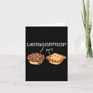 Tarjeta Pi Day Shirt Pi R Squared Formula Math Pie Kawaii