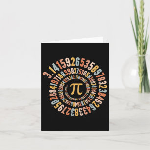 Tarjeta Pi Day Spiral Math Pi