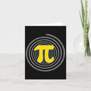 Tarjeta Pi Day Spiral Pi Math Science Para Pi Day 3.14