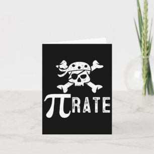 Tarjeta Pi Rate Pi Day Pi Pirate Math Estudiante
