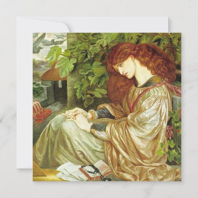 Tarjeta Pia De' Tolomei (Hermosa Mujer Italiana) (Anverso)