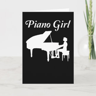 Tarjeta Pianista Gran regalo de pianista Chicas pianistas