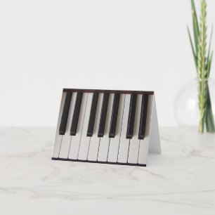 Tarjeta Piano Keys Ivory y Ebony