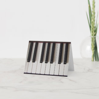 Tarjeta Piano Keys Ivory y Ebony