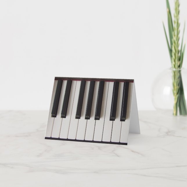 Tarjeta Piano Keys Ivory y Ebony (Anverso)