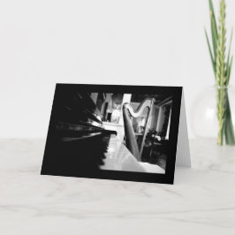 Tarjeta Piano y arpa [Tarjeta de felicitación]