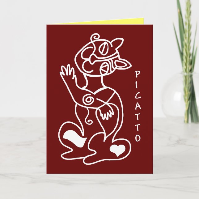 Tarjeta PICATTO saluda (Anverso)
