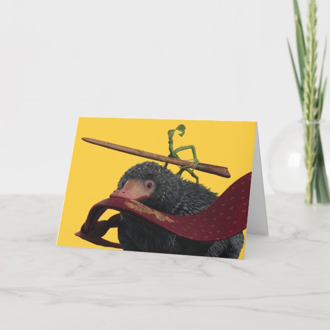 Tarjeta Pickett & Teddy With Wand and Tie (Anverso)