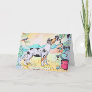 Tarjeta "Pickin'" 4x6 Notecard de la baya