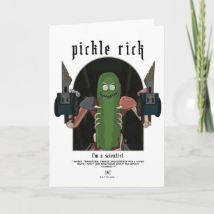 Tarjeta Pickle Rick - Soy un científico gráfico de citas
