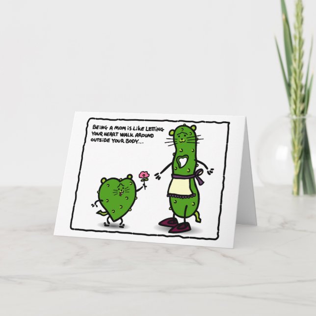 Tarjeta ¡Pickle Weasel celebra el Día de la Madre! (Anverso)