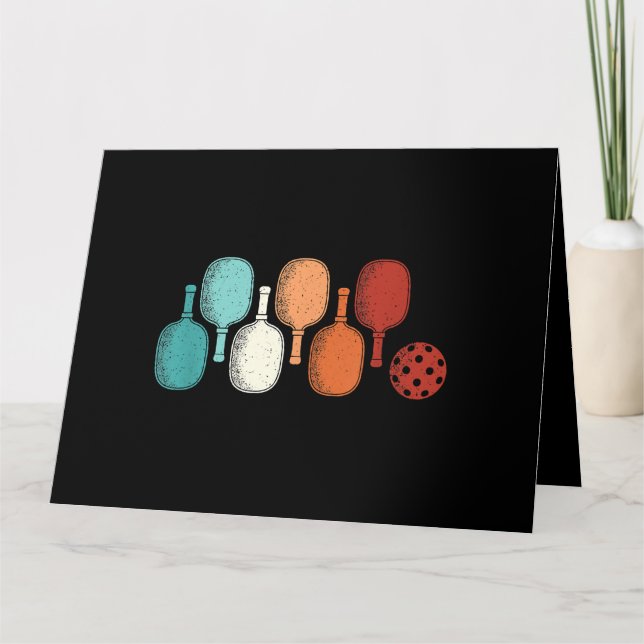 Tarjeta Pickleball Lover Retro Paddle Sport Vintage (Anverso)