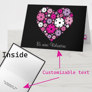 Tarjeta Pickleball personalizable 💘 San Valentín