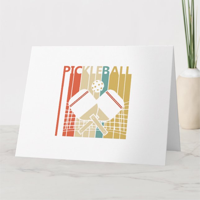 Tarjeta Pickleball Retro Vintage  (Anverso)