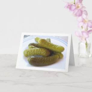 Tarjeta Pickled Cucumbers, Gherkins