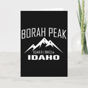 Tarjeta Pico Borah Idaho Escalada Club Summit Regalo de Av