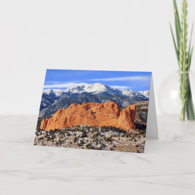 Tarjeta Pico de los lucios, Colorado Springs (Anverso)
