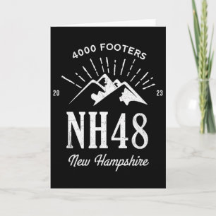 Tarjeta Picos de New Hampshire de 4,000 pies Nh48 Senderis