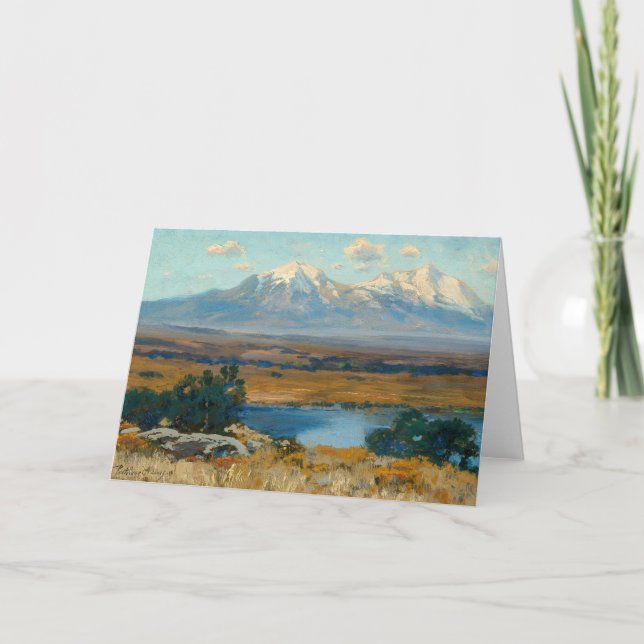 Tarjeta Picos españoles, CO | Charles Partridge Adams (Anverso)