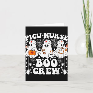 Tarjeta Picu Nurse Boo Crew Famoso Fantasma Halloween