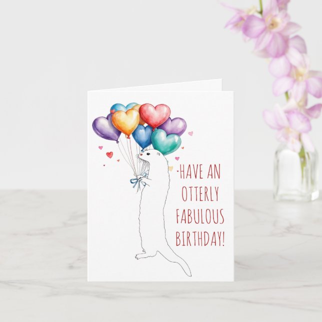 Tarjeta Pida una carta de cumpleaños totalmente asombrosa (Orquídea)