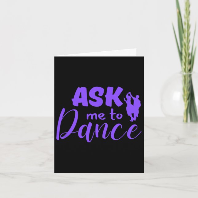 Tarjeta Pídeme Que Baile A Pareja De Baile Social (Anverso)